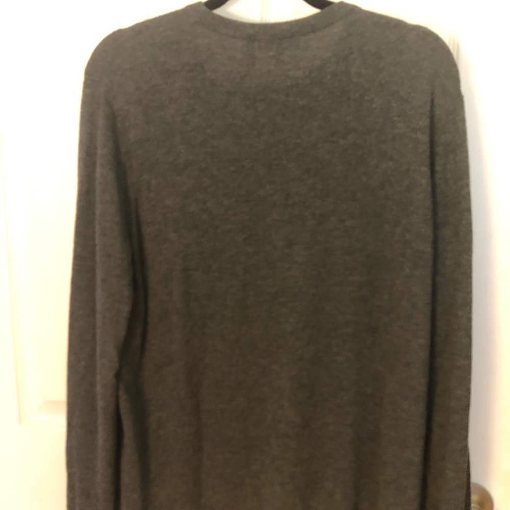 THEORY Merino wool Charcoal Gray Knit Sweater